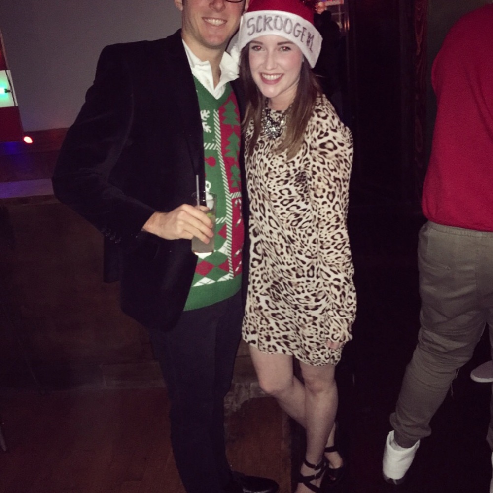 Leopard long sleeve dress | party dress